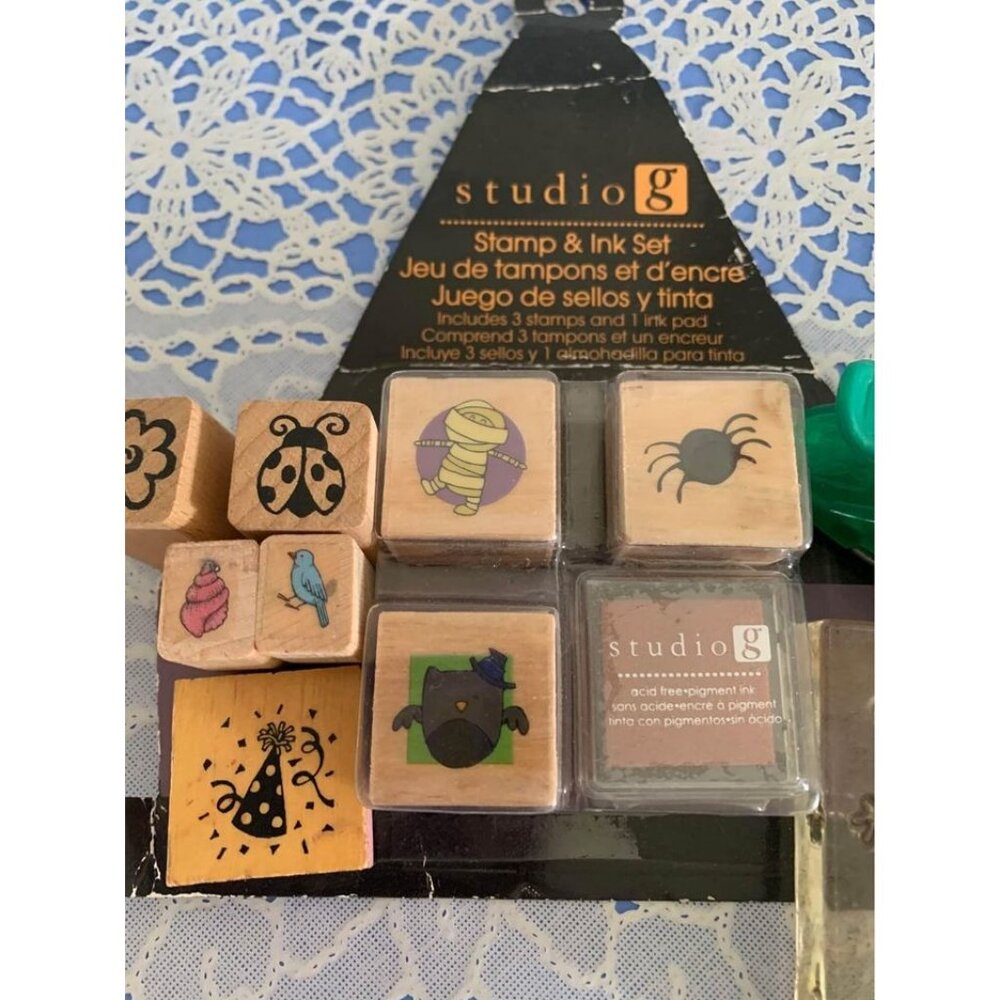 Studio G Stamp & Ink Set Assorted Styles Crafting Fun Multicolor - Picture 3 of 9